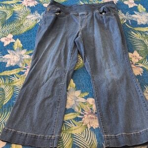 Belle By Kim gravel Dark and Light Blue Denim Jeans